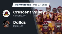 Recap: Crescent Valley  vs. Dallas  2023
