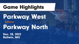 Parkway West  vs Parkway North  Game Highlights - Dec. 28, 2023