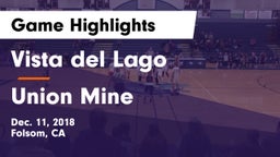 Vista del Lago  vs Union Mine Game Highlights - Dec. 11, 2018