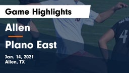 Allen  vs Plano East  Game Highlights - Jan. 14, 2021