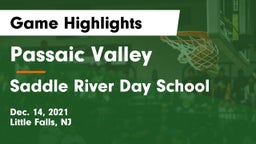 Passaic Valley  vs Saddle River Day School Game Highlights - Dec. 14, 2021
