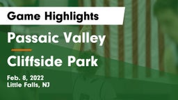 Passaic Valley  vs Cliffside Park  Game Highlights - Feb. 8, 2022
