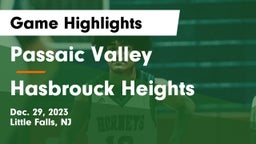 Passaic Valley  vs Hasbrouck Heights  Game Highlights - Dec. 29, 2023