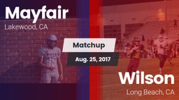 Matchup: Mayfair  vs. Wilson  2017