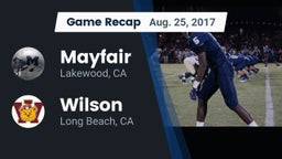 Recap: Mayfair  vs. Wilson  2017
