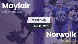 Matchup: Mayfair  vs. Norwalk  2017