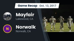 Recap: Mayfair  vs. Norwalk  2017