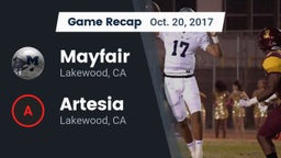 Recap: Mayfair  vs. Artesia  2017