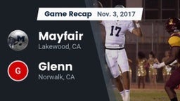 Recap: Mayfair  vs. Glenn  2017