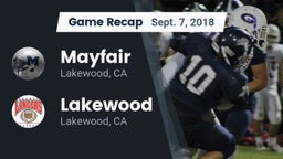 Recap: Mayfair  vs. Lakewood  2018