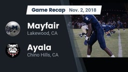 Recap: Mayfair  vs. Ayala  2018