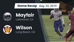 Recap: Mayfair  vs. Wilson  2019
