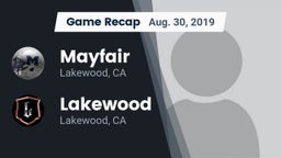 Recap: Mayfair  vs. Lakewood  2019