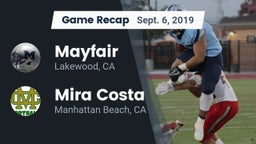 Recap: Mayfair  vs. Mira Costa  2019