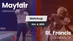Matchup: Mayfair  vs. St. Francis  2019