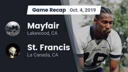 Recap: Mayfair  vs. St. Francis  2019