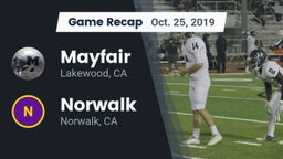 Recap: Mayfair  vs. Norwalk  2019