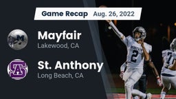 Recap: Mayfair  vs. St. Anthony  2022