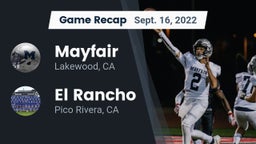 Recap: Mayfair  vs. El Rancho  2022