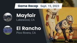 Recap: Mayfair  vs. El Rancho  2023