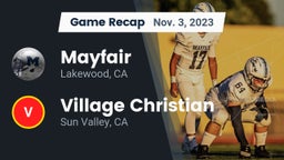 Recap: Mayfair  vs. Village Christian  2023