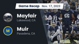 Recap: Mayfair  vs. Muir  2023