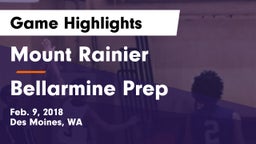 Mount Rainier  vs Bellarmine Prep  Game Highlights - Feb. 9, 2018