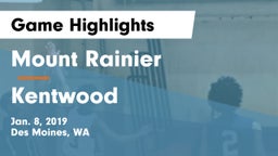 Mount Rainier  vs Kentwood  Game Highlights - Jan. 8, 2019