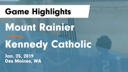 Mount Rainier  vs Kennedy Catholic  Game Highlights - Jan. 25, 2019