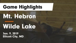 Mt. Hebron  vs Wilde Lake  Game Highlights - Jan. 9, 2019