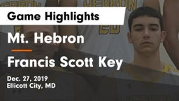 Mt. Hebron  vs Francis Scott Key  Game Highlights - Dec. 27, 2019
