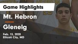 Mt. Hebron  vs Glenelg  Game Highlights - Feb. 13, 2020