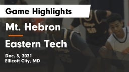 Mt. Hebron  vs Eastern Tech Game Highlights - Dec. 3, 2021