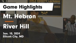 Mt. Hebron  vs River Hill  Game Highlights - Jan. 10, 2024