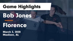 Bob Jones  vs Florence  Game Highlights - March 3, 2020
