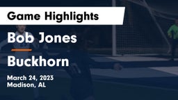 Bob Jones  vs Buckhorn  Game Highlights - March 24, 2023