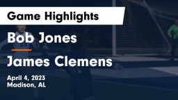 Bob Jones  vs James Clemens  Game Highlights - April 4, 2023