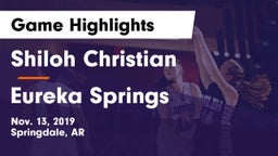 Shiloh Christian  vs Eureka Springs  Game Highlights - Nov. 13, 2019