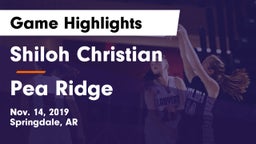 Shiloh Christian  vs Pea Ridge  Game Highlights - Nov. 14, 2019