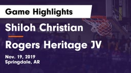 Shiloh Christian  vs Rogers Heritage JV Game Highlights - Nov. 19, 2019