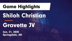 Shiloh Christian  vs Gravette JV Game Highlights - Jan. 21, 2020