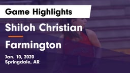 Shiloh Christian  vs Farmington  Game Highlights - Jan. 10, 2020