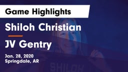 Shiloh Christian  vs JV Gentry Game Highlights - Jan. 28, 2020