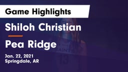 Shiloh Christian  vs Pea Ridge  Game Highlights - Jan. 22, 2021