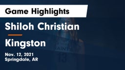 Shiloh Christian  vs Kingston  Game Highlights - Nov. 12, 2021