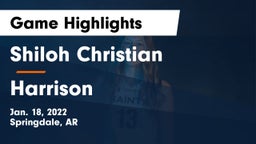 Shiloh Christian  vs Harrison  Game Highlights - Jan. 18, 2022