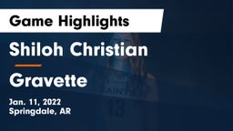 Shiloh Christian  vs Gravette Game Highlights - Jan. 11, 2022