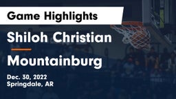 Shiloh Christian  vs Mountainburg  Game Highlights - Dec. 30, 2022