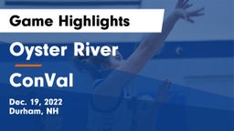 Oyster River  vs ConVal  Game Highlights - Dec. 19, 2022