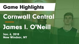 Cornwall Central  vs James I. O'Neill  Game Highlights - Jan. 6, 2018